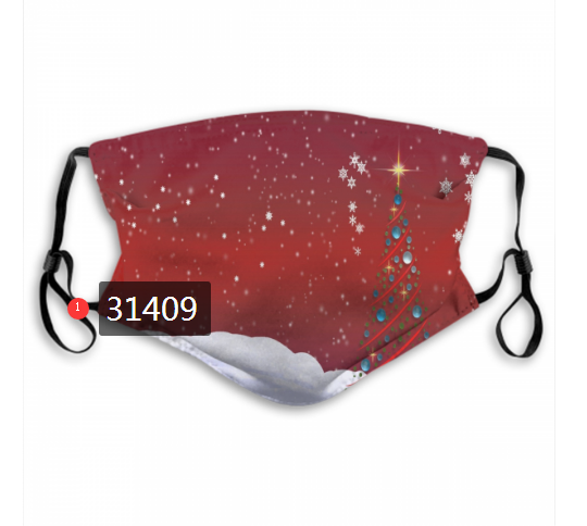 2020 Merry Christmas Dust mask with filter 14